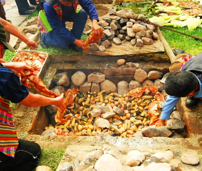 Authentic Andean Pachamanca cooking experience in the Sacred Valley of the Incas | Conde Travel Adventures