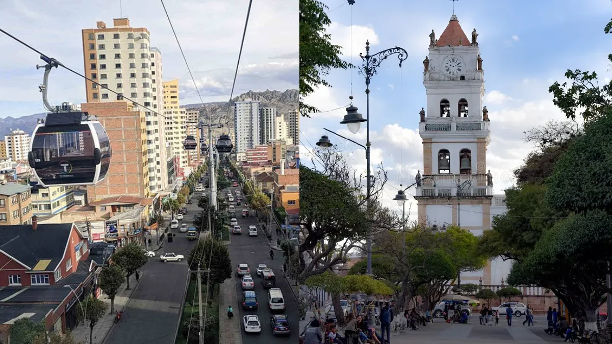 La Paz Cable Cars and Sucre Main Square Bolivia | Conde Travel Adventures