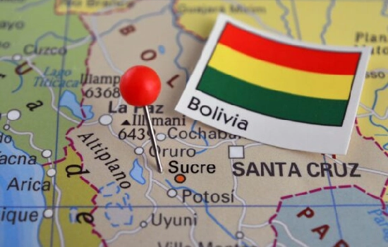 Map showing Sucre Bolivia with flag | Conde Travel Adventures